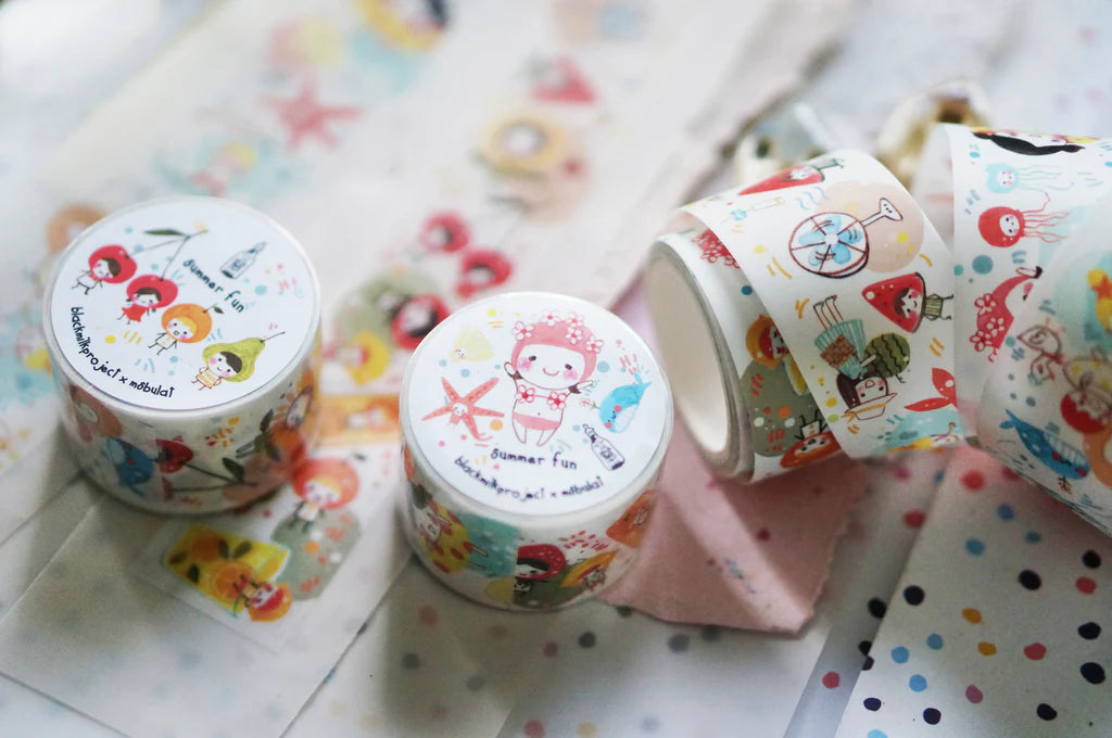 Black Milk Project Washi Tape (Vellum) - Summer Fun