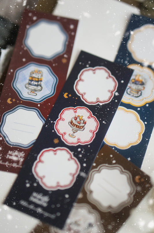 Black Milk Project Washi Sticker Sheet - Midnight Patisserie Frames