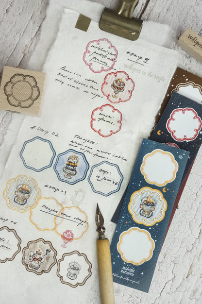 Black Milk Project Washi Sticker Sheet - Midnight Patisserie Frames