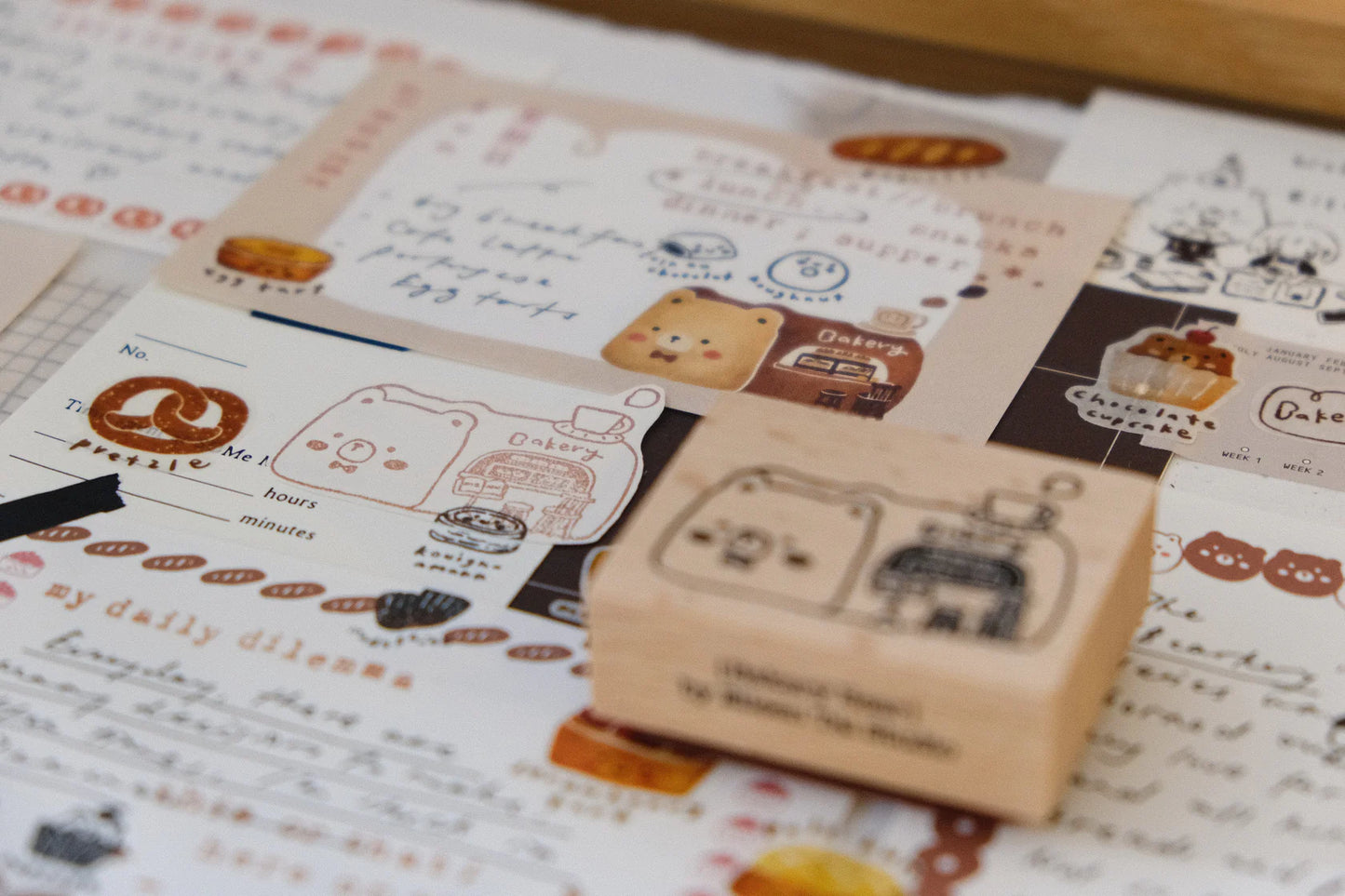 Eileen Tai Rubber Stamp - Bakery Bear (Bearkery)