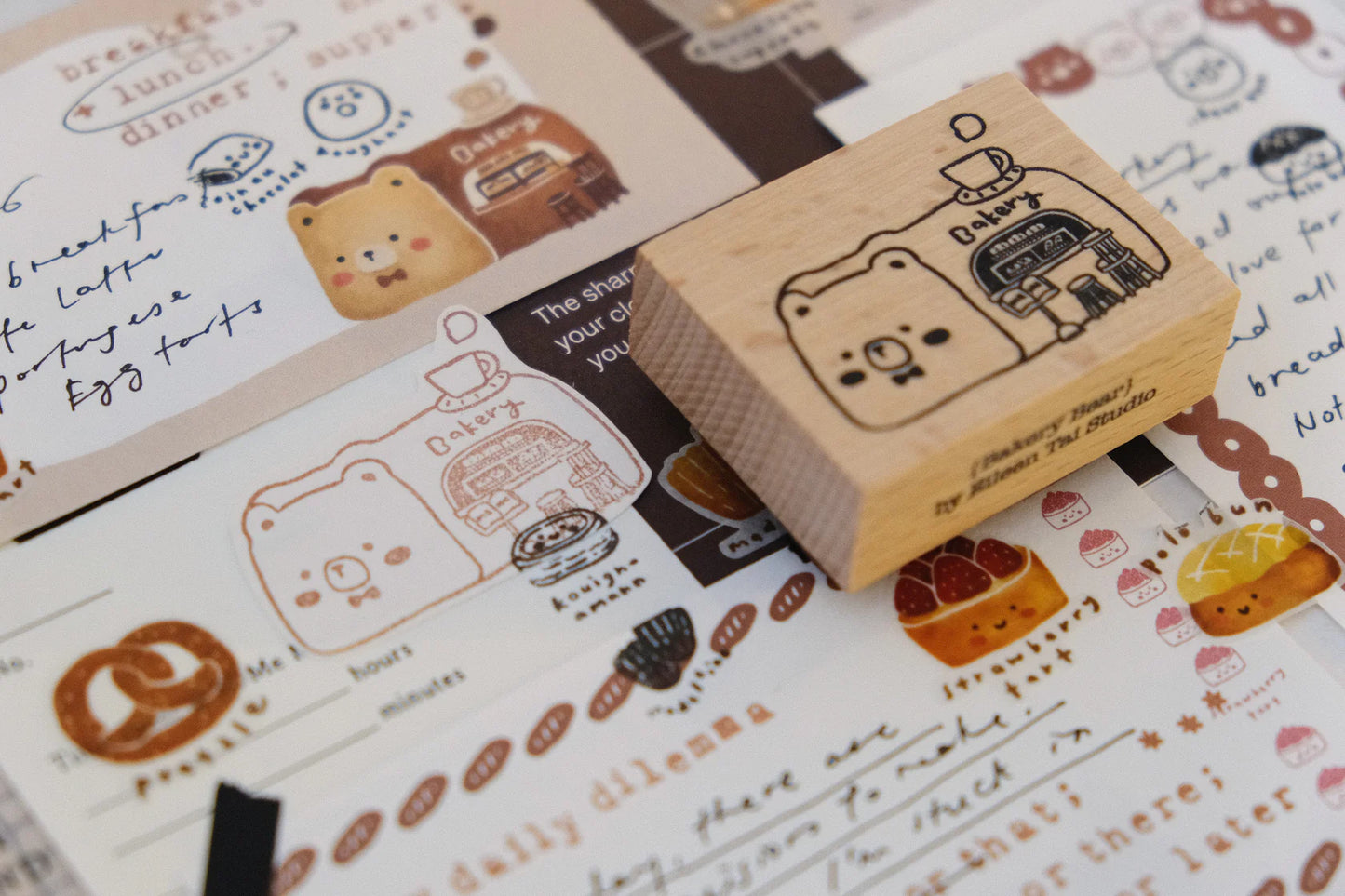 Eileen Tai Rubber Stamp - Bakery Bear (Bearkery)