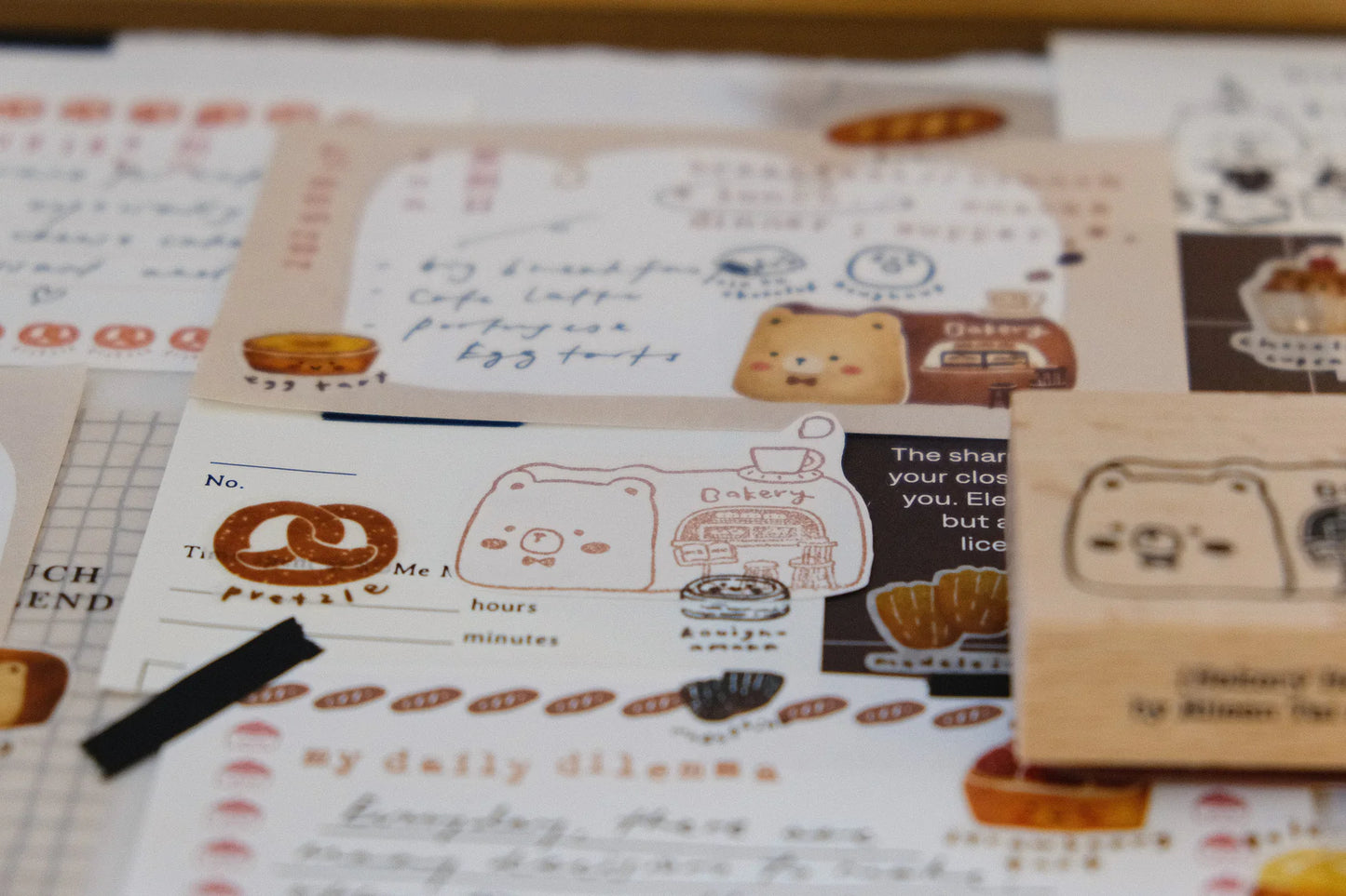Eileen Tai Rubber Stamp - Bakery Bear (Bearkery)