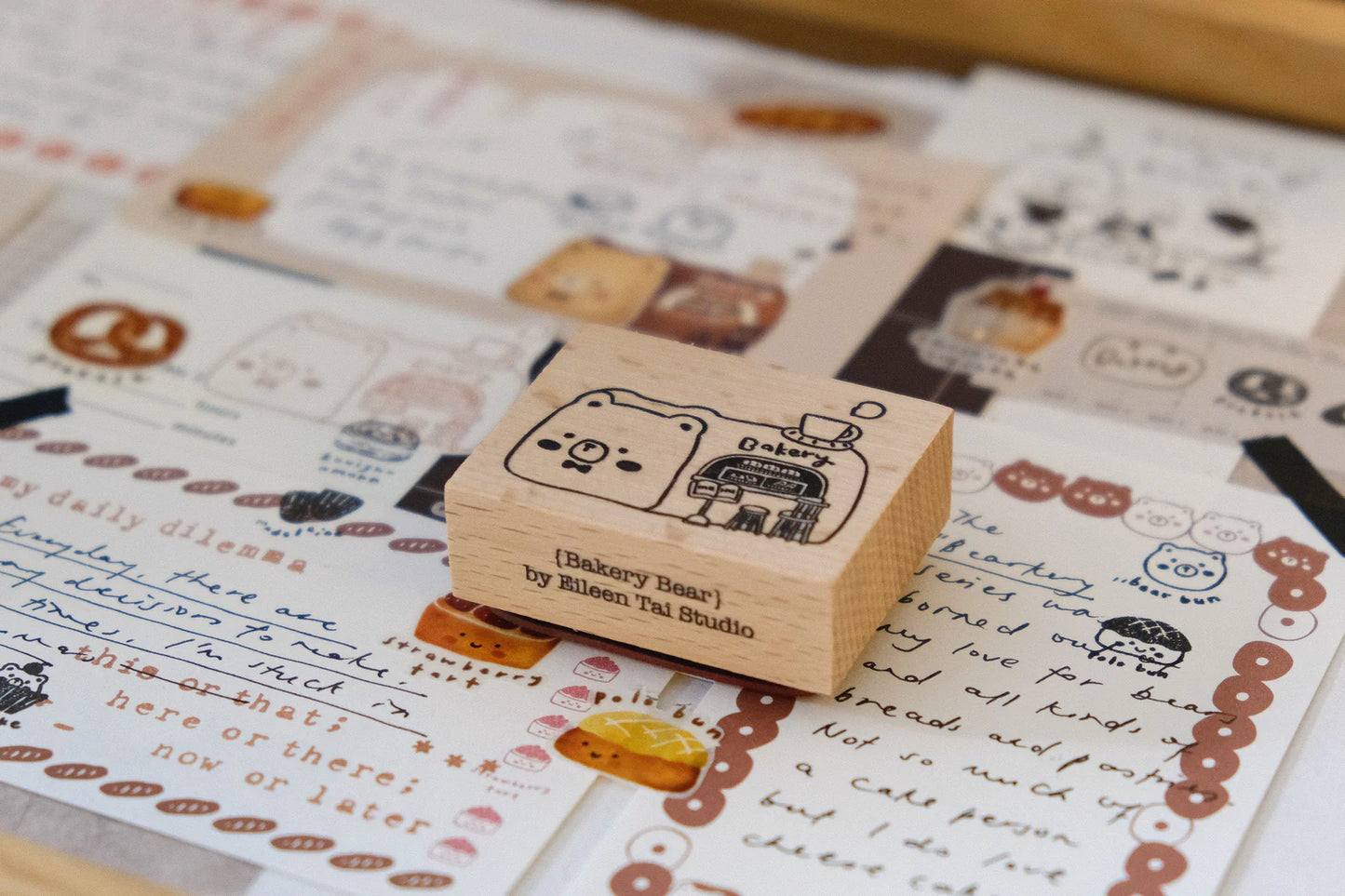 Eileen Tai Rubber Stamp - Bakery Bear (Bearkery)