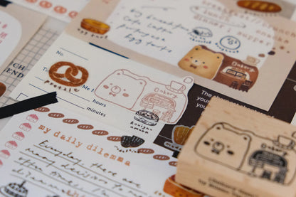Eileen Tai Rubber Stamp - Bakery Bear (Bearkery)