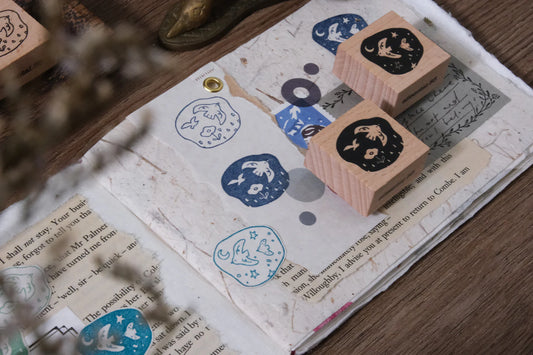 Eileen Tai Rubber Stamp - Birds Day & Night