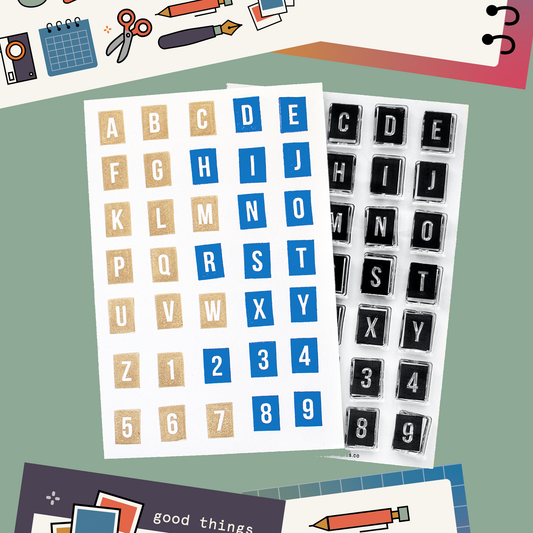 Everyday Explorers Co. Clear Stamps - Block Alphabet