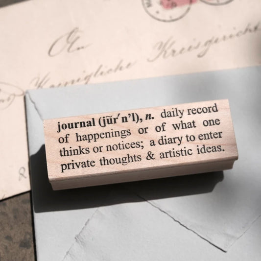 Catslife Press Rubber Stamp - Journal Definition (Destash)