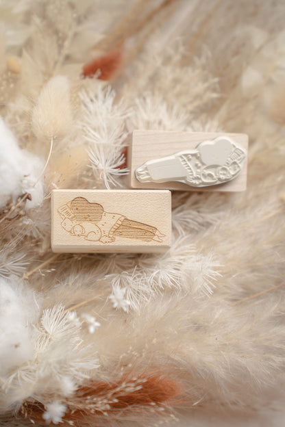 Sho Little Happiness Rubber Stamp - Chilling With My Dog