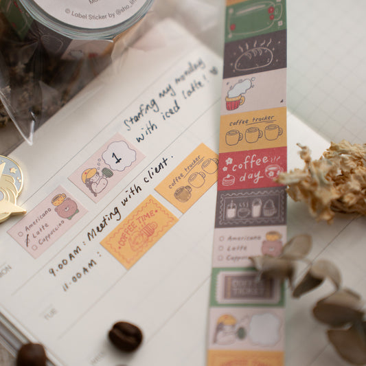 Sho Little Happiness Label Stickers - Coffee