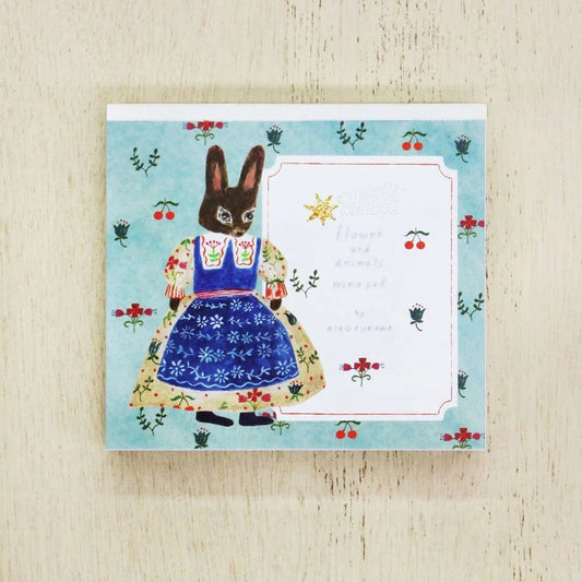 Cozyca x Aiko Fukawa Memo Pad - Flower and Animals
