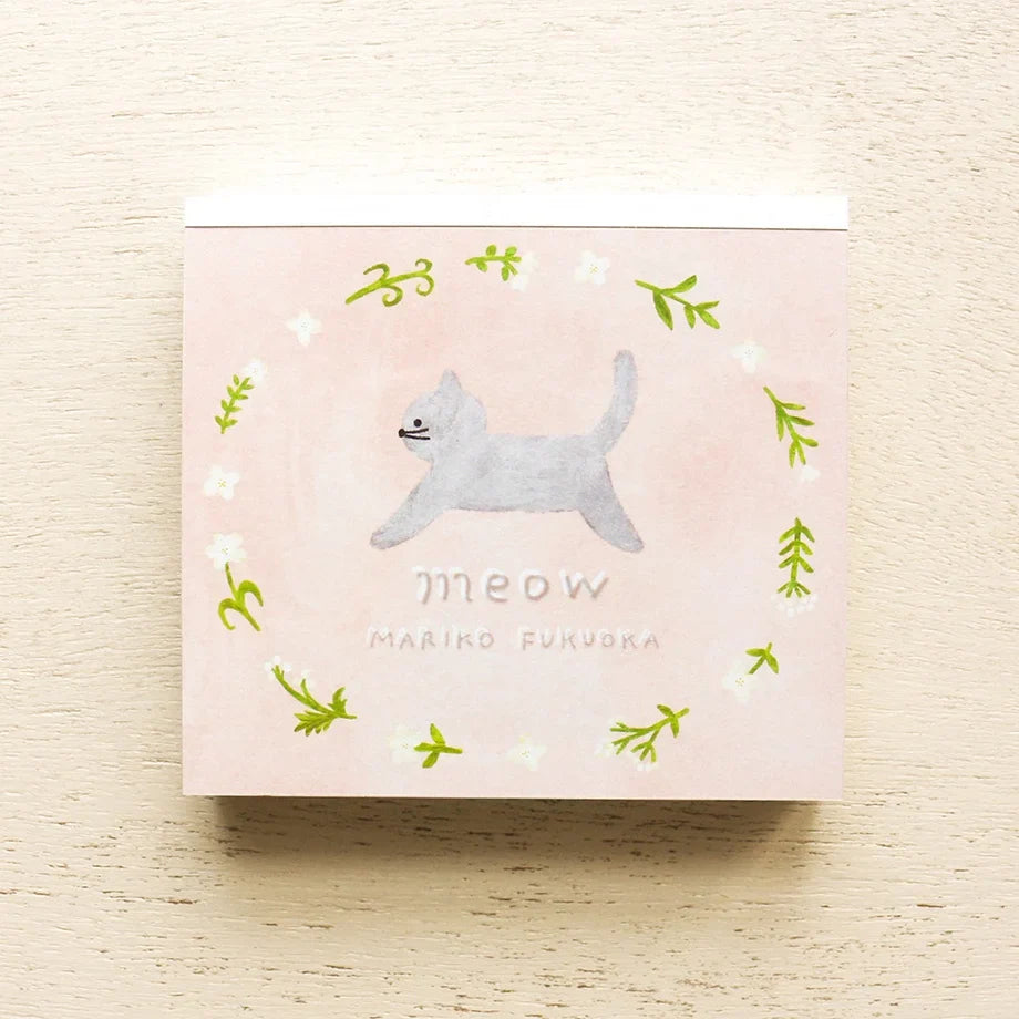 Cozyca x Mariko Fukuoka Memo Pad - Meow Meow