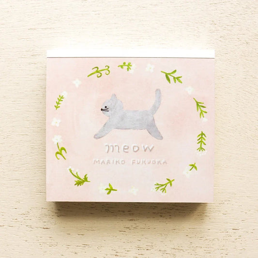 Cozyca x Mariko Fukuoka Memo Pad - Meow Meow