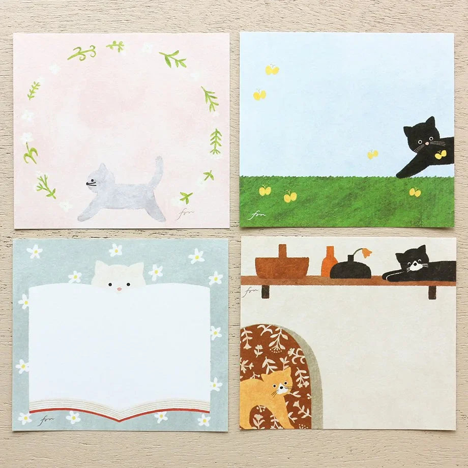 Cozyca x Mariko Fukuoka Memo Pad - Meow Meow
