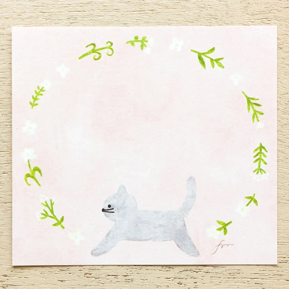 Cozyca x Mariko Fukuoka Memo Pad - Meow Meow