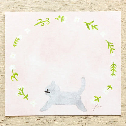 Cozyca x Mariko Fukuoka Memo Pad - Meow Meow