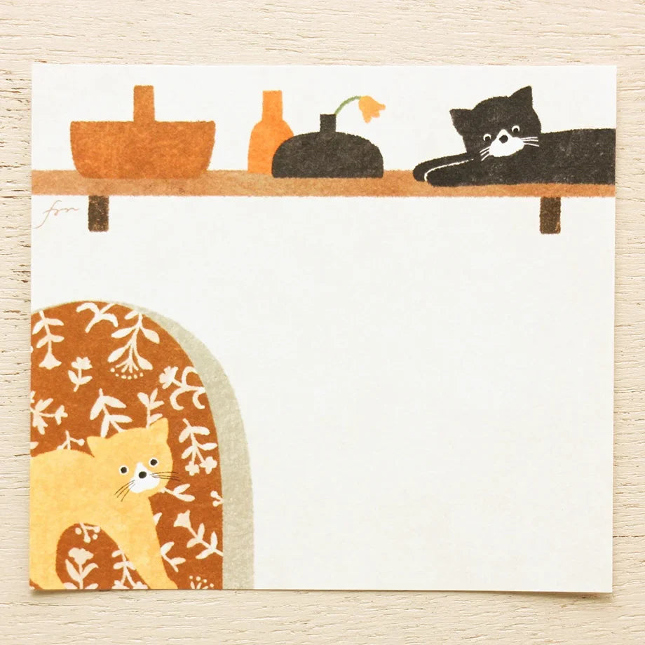 Cozyca x Mariko Fukuoka Memo Pad - Meow Meow