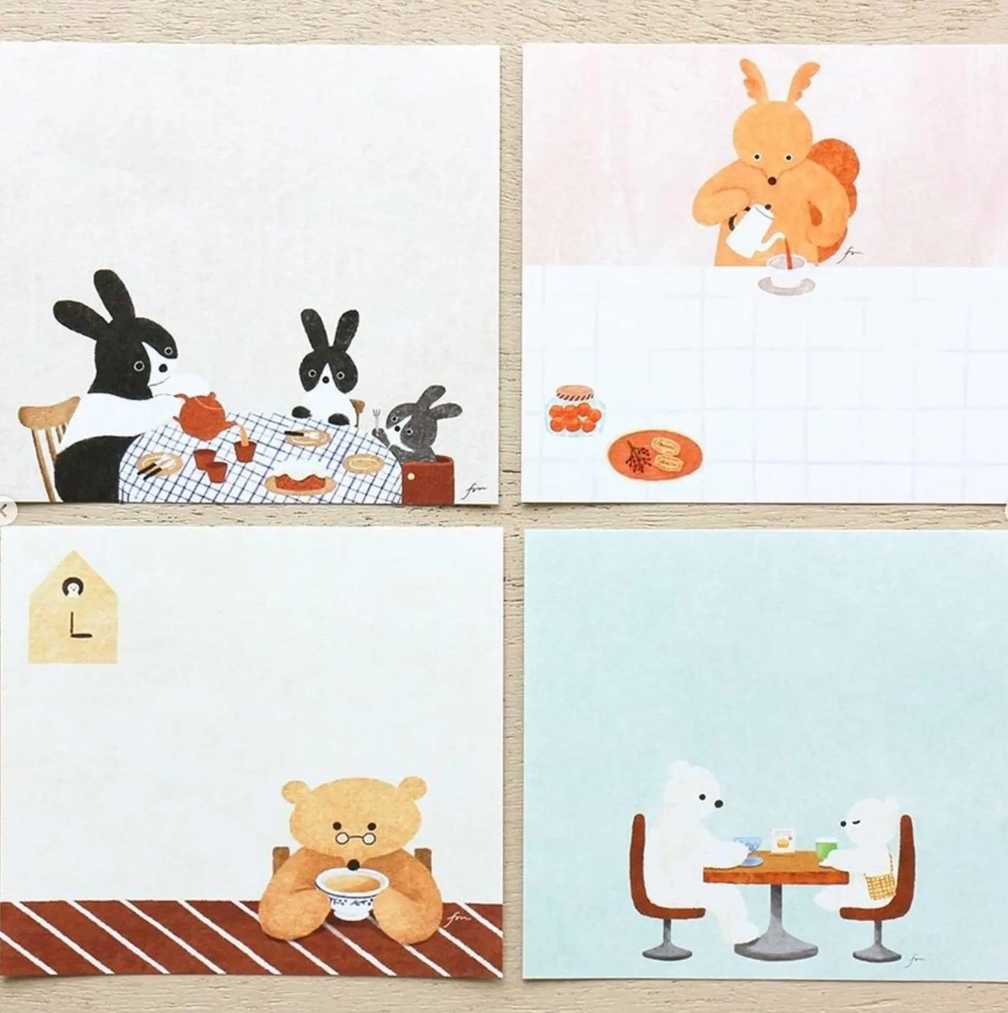 Cozyca x Mariko Fukuoka Memo Pad - Tea Time