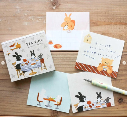 Cozyca x Mariko Fukuoka Memo Pad - Tea Time