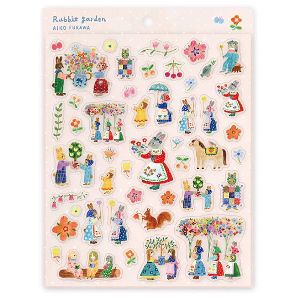 Cozyca Sticker Sheet Aiko Fukawa - Rabbit Garden