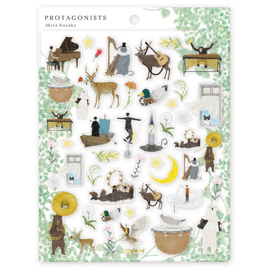 Cozyca Sticker Sheet by Akira Kusaka - Protagonists