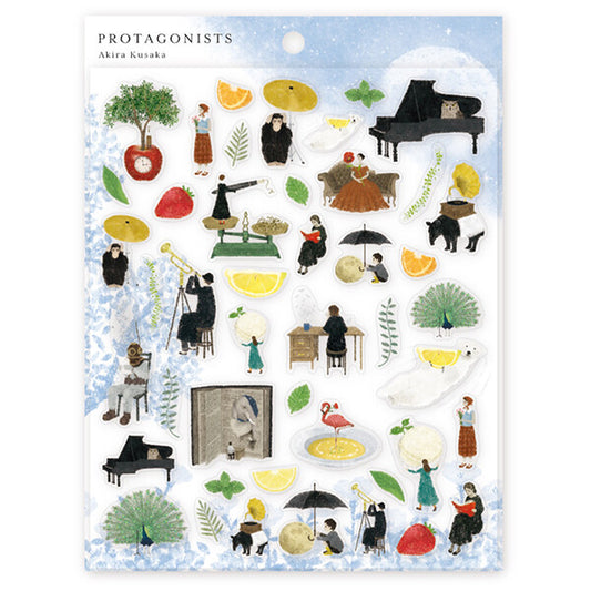 Cozyca Sticker Sheet by Akira Kusaka - Protagonists