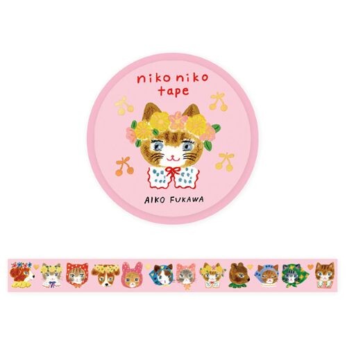 Cozyca x Aiko Fukawa Washi Tape - Niko Niko