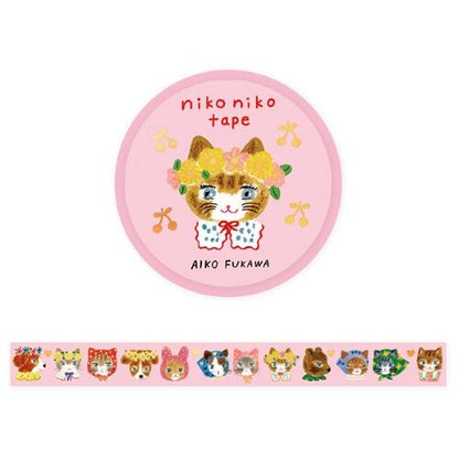 Cozyca x Aiko Fukawa Washi Tape - Niko Niko
