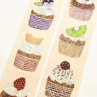 Cozyca x Midori Asano Washi Tape - Three O'Clock (Cupcakes)