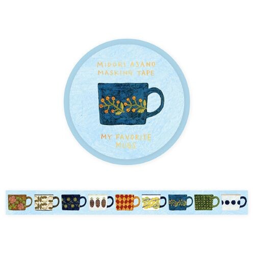 Cozyca x Midori Asano Washi Tape - My Favorite Mugs
