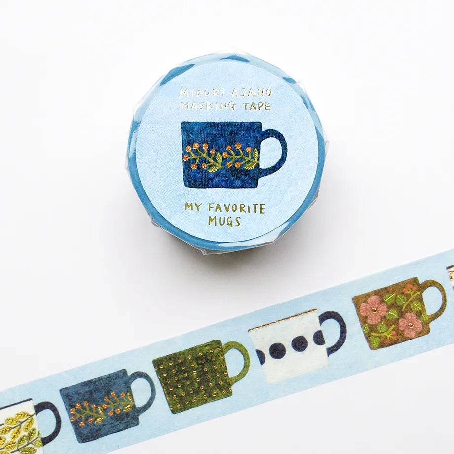 Cozyca x Midori Asano Washi Tape - My Favorite Mugs