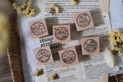 Eileen Tai Rubber Stamp | Let's Go! - Bus