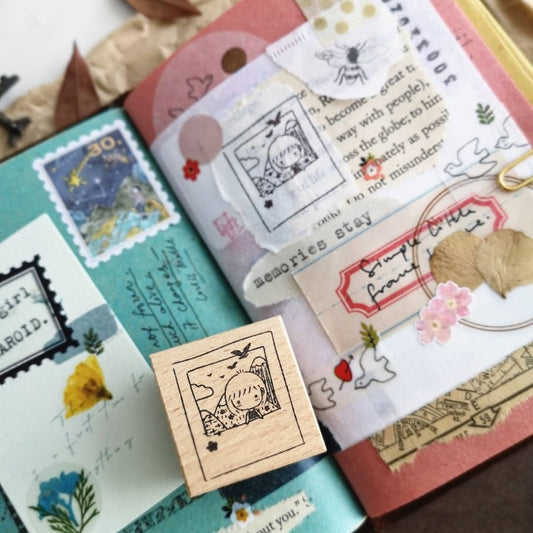Eileen Tai Rubber Stamp | Mini Girls: Travel - Memories