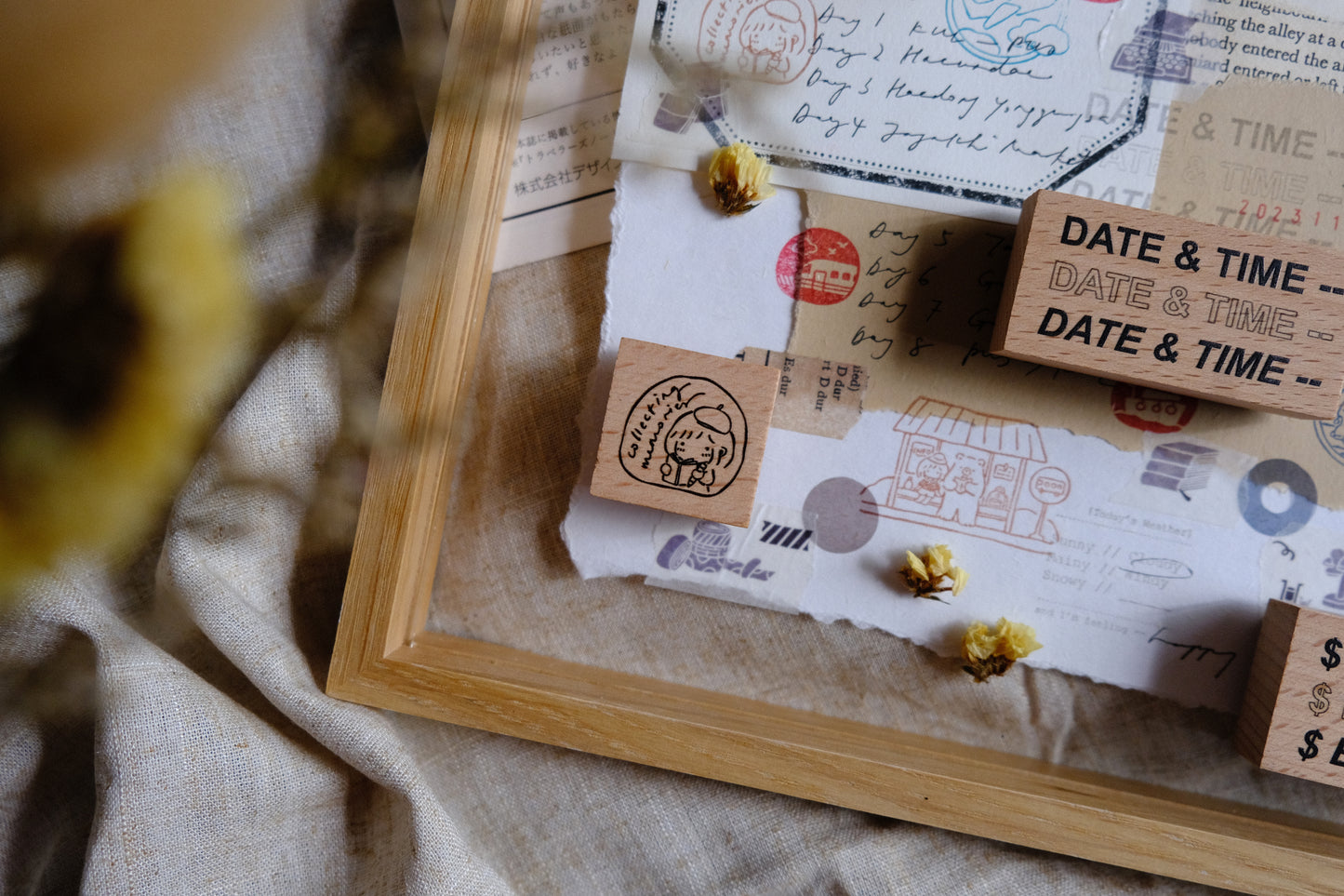 Eileen Tai Rubber Stamp | Travel Journaling Series - Mini Girl: Collecting Memories (Journal)