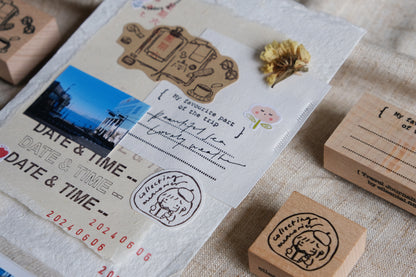Eileen Tai Rubber Stamp | Travel Journaling Series - Mini Girl: Collecting Memories (Journal)