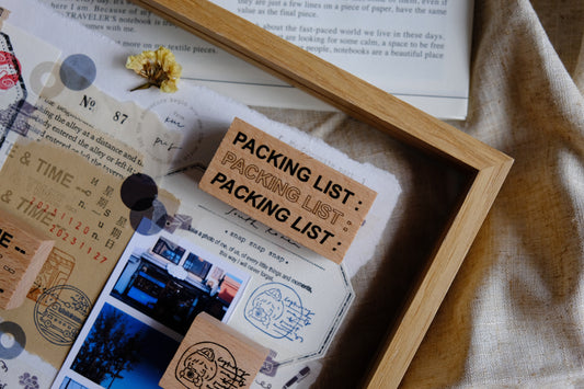 Eileen Tai Rubber Stamp | Travel Journaling Series - Packing List