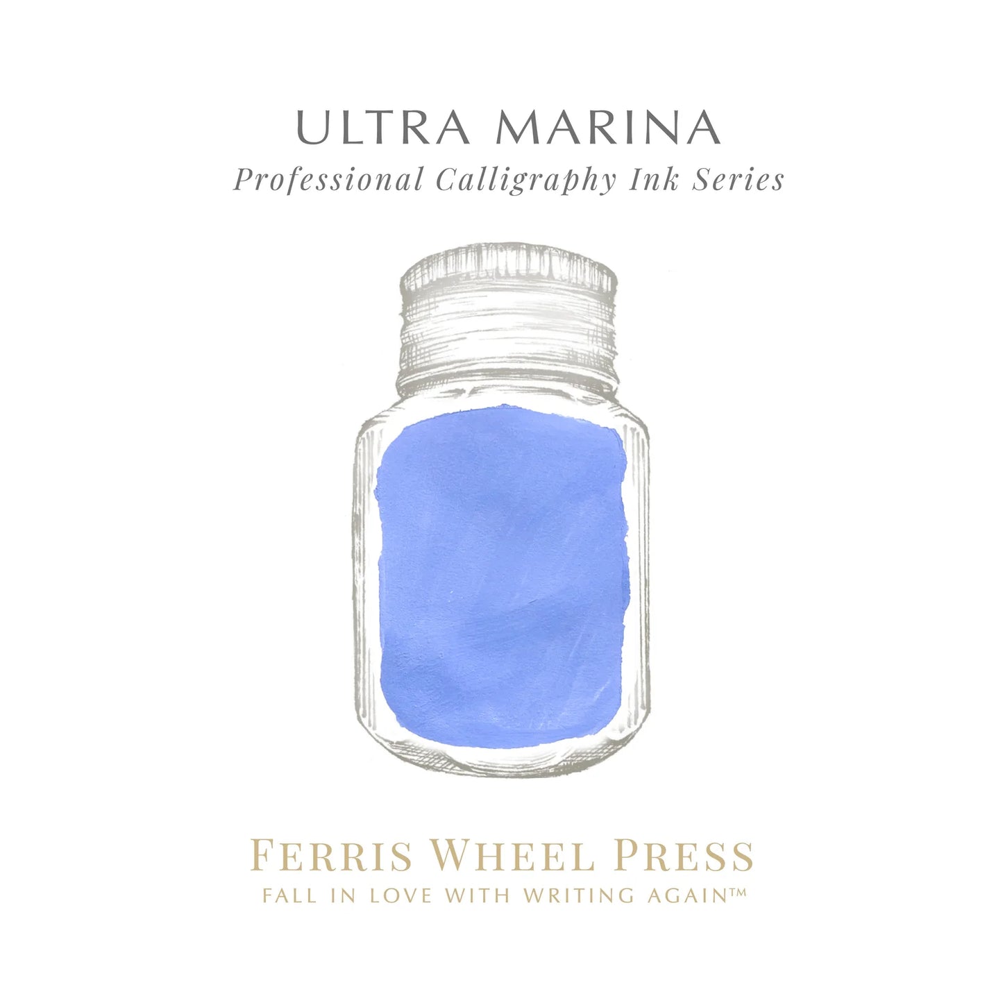 Ferris Wheel Press Calligraphy Ink - Ultra Marina (Destash)