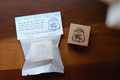 Eileen Tai Rubber Stamp | Foodie Bears Series - Rice