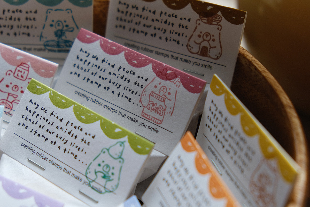 Eileen Tai Rubber Stamp | Foodie Bears Series - Chips