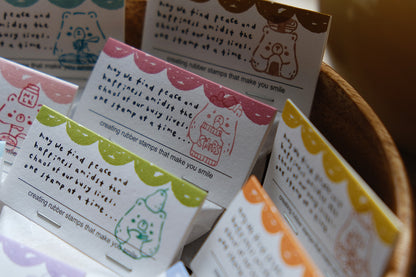 Eileen Tai Rubber Stamp | Foodie Bears Series - Chips