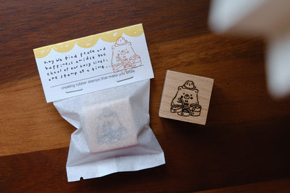 Eileen Tai Rubber Stamp | Foodie Bears Series - Dim Sum