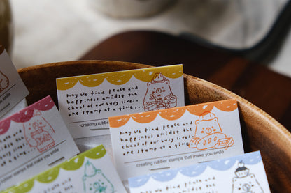 Eileen Tai Rubber Stamp | Foodie Bears Series - Dim Sum