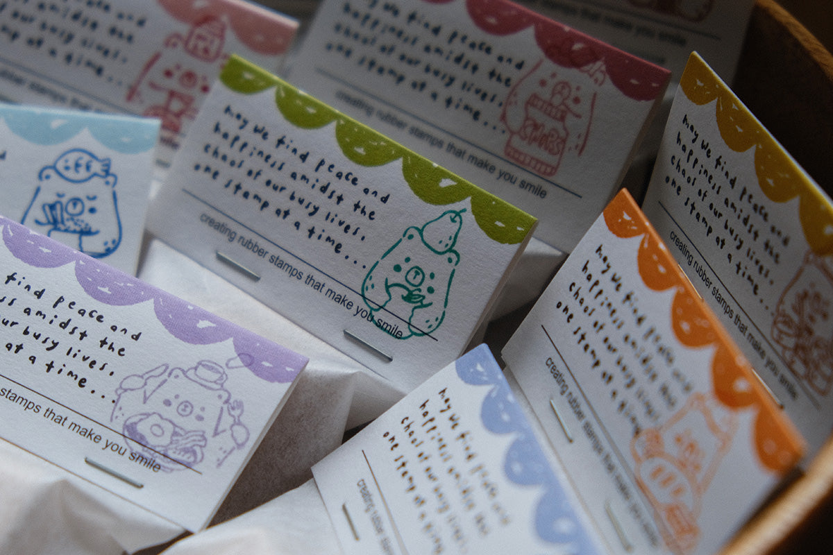 Eileen Tai Rubber Stamp | Foodie Bears Series - Fruits