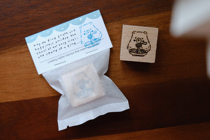 Eileen Tai Rubber Stamp | Foodie Bears Series - Spaghetti