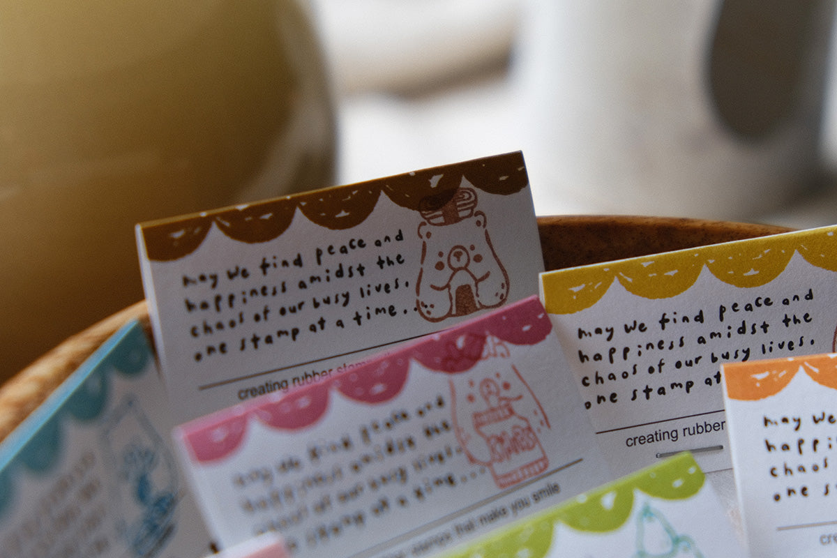 Eileen Tai Rubber Stamp | Foodie Bears Series - Sushi & Onigiri