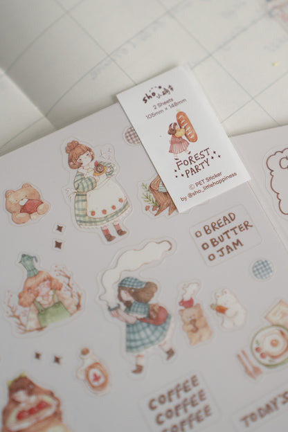 Sho Little Happiness Sticker Sheet - Forest Party