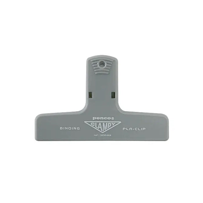 Gray binding clampy clip with 'Penco' branding on a white background