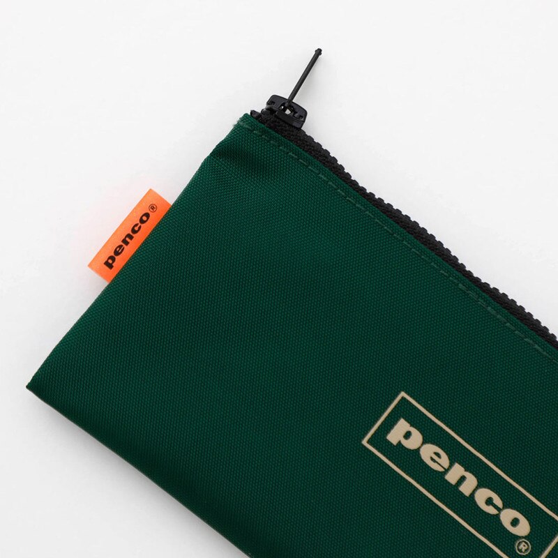 Penco Flat Pen Case - Dark Green