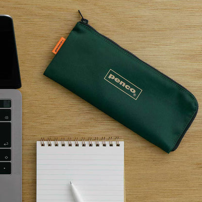 Penco Flat Pen Case - Dark Green