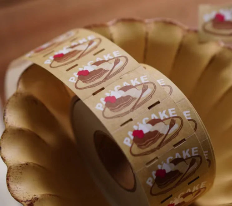 Ivy Snow Label Stickers - Pancake