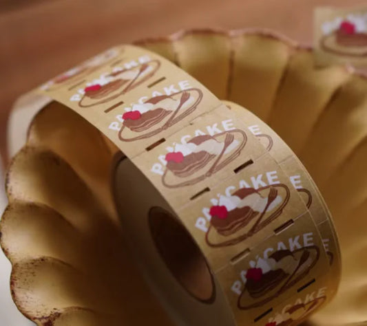 Ivy Snow Label Stickers - Pancake